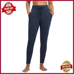 Fleece Lined Leggings Joggers Winter Pants High Waist Pockets